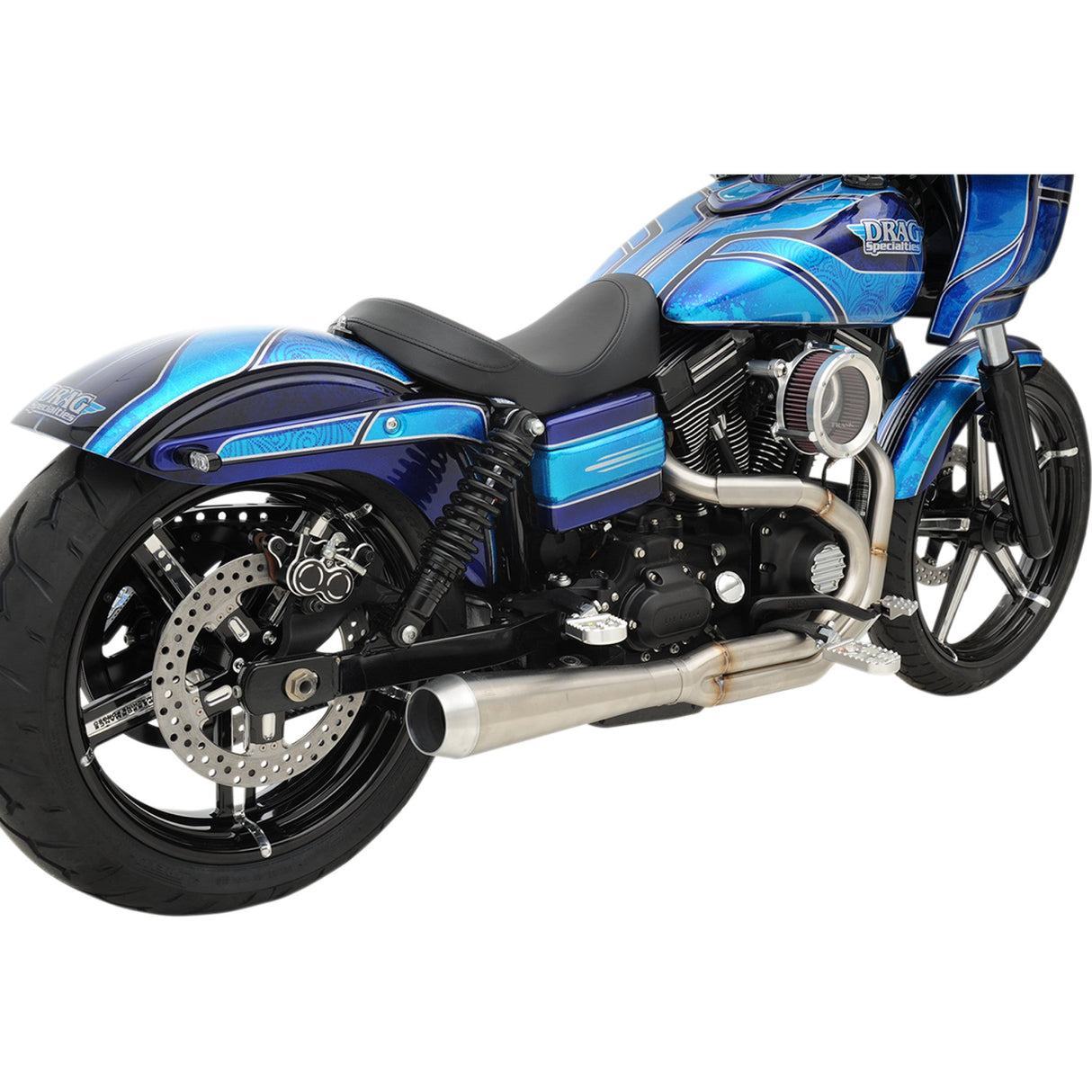 Bassani Xhaust Road Rage III 2-Into-1 Exhaust System - 1D1SS For Harley Dyna 1991-2017