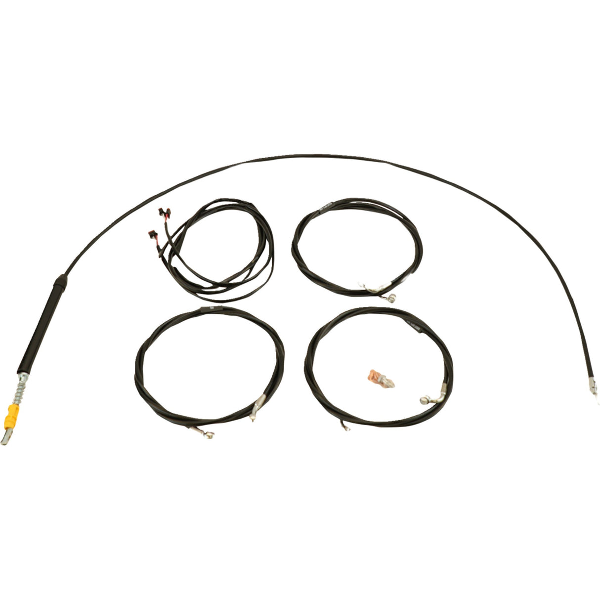 LA Choppers Complete Plug-And-Play Cable Kit 18" 20" Handlebars Black - LA-8059KT3-19B For Harley Touring 2023-2026