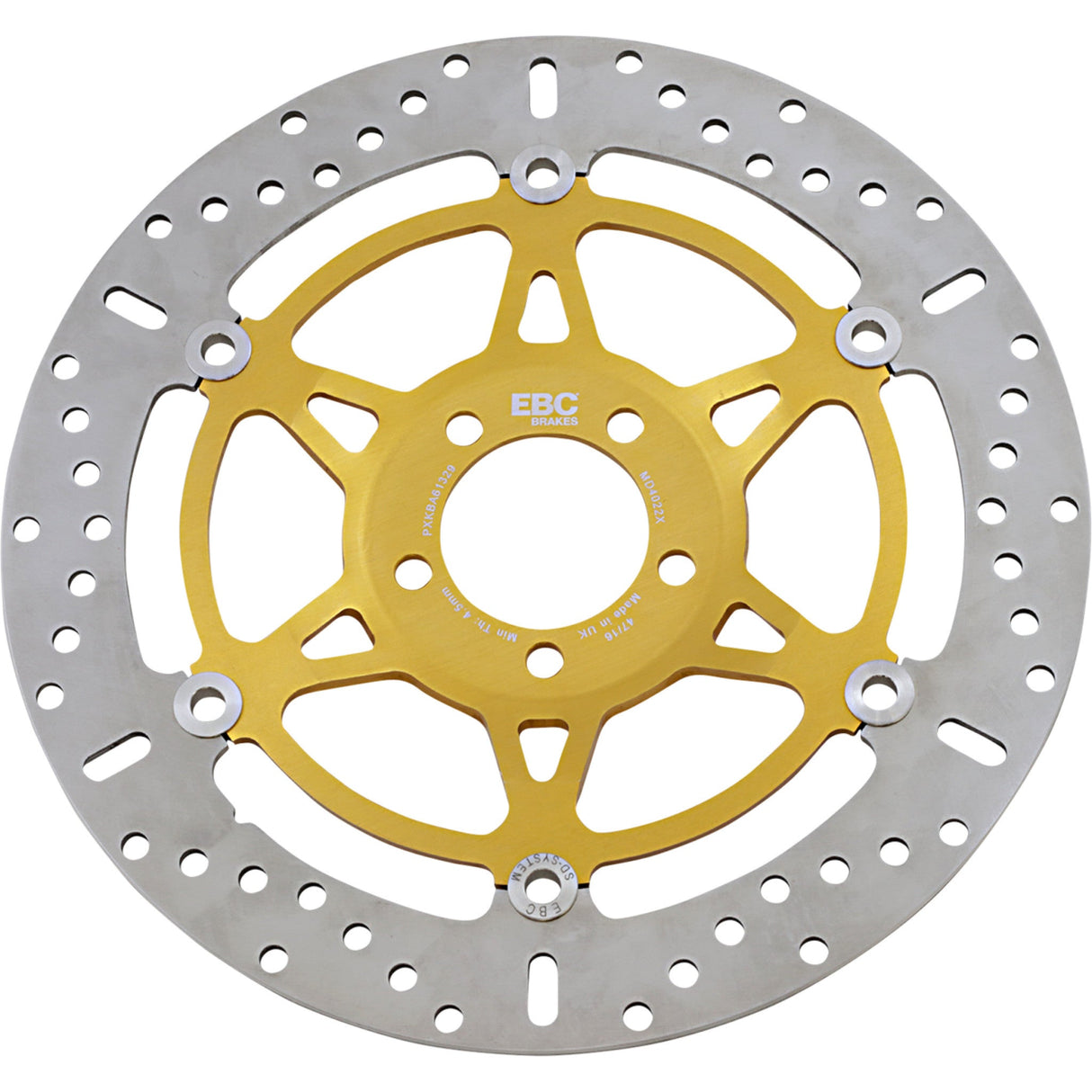 EBC MD Series Pro-Lite Contour X Brake Rotor - MD4022X For Kawasaki Motorcycles 1991-2008 | Suzuki Marauder / Boulevard 2004-2005