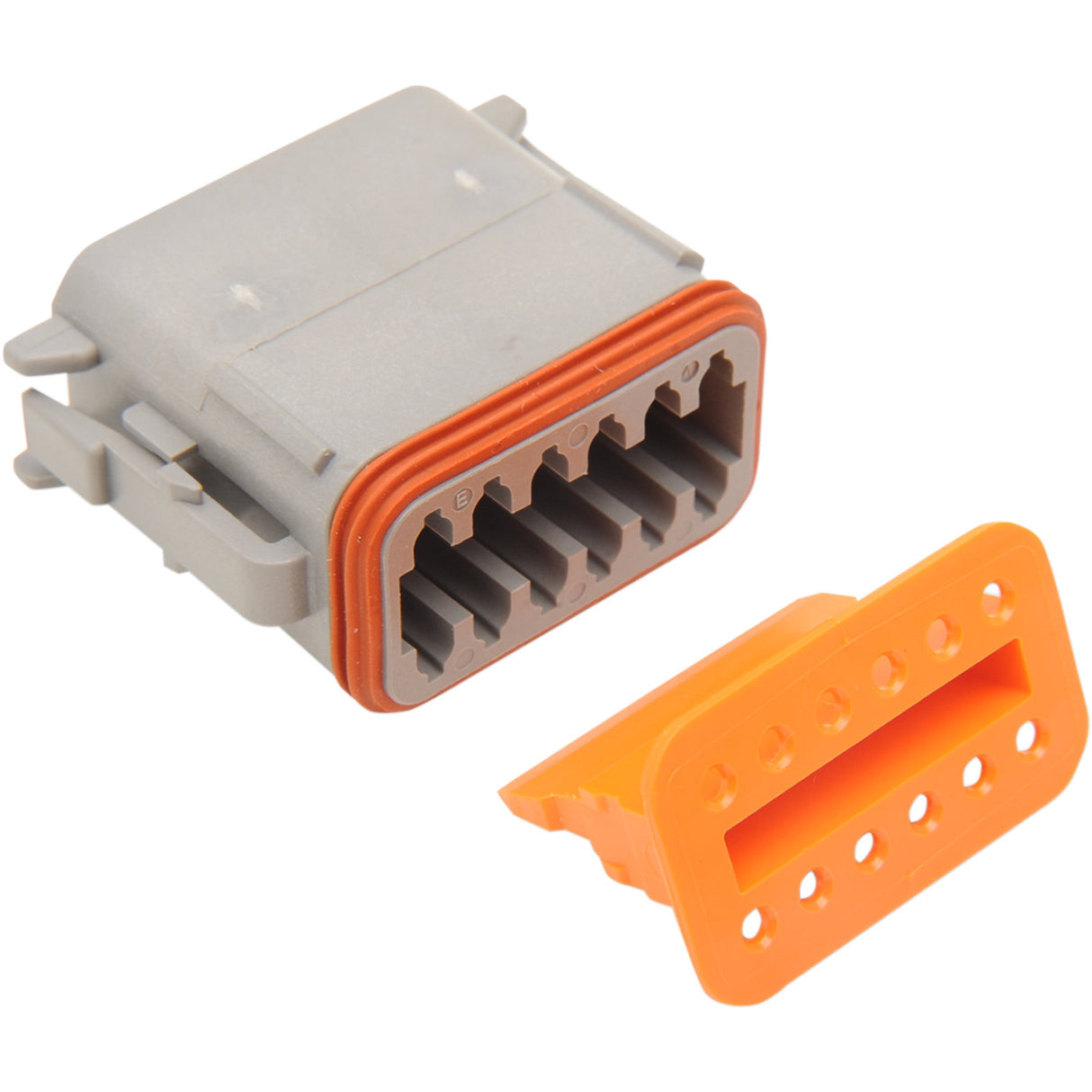 NAMZ 2120-0061 DP-12G Deutsch DT Sealed Connector Component — Wiring Connector Deutsch Plug - 12 Pin - Gray
