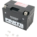 Parts Unlimited Factory-Activated AGM Maintenance-Free Battery YT12A-BS Suzuki Motorcycles 1998-2020