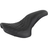 Saddlemen Profiler™ Lattice Stitch Seat Front Lattice Rear Smooth Black FL FX - 800-01-149 For Harley Softail 2000-2007