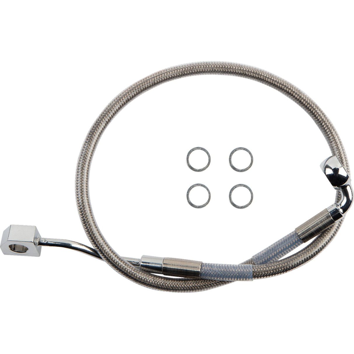 Drag Specialties Rear Brake Line Rear Master Cylinder to ABS Stainless Steel For Harley Softail 2018-2023