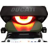 JOKER MACHINE 2020-1424 05-206-RB Single Rat Eye LED Turn Signals - Side-mount LED Turn Signals - Black/Red