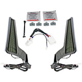 Custom Dynamics Fascia LED Panels Chrome Smoke - CD-FASCIA-HD-CS For Harley Street Glide 2006-2009