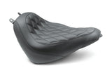 Mustang Motorcycle Mustang Heritage Classic, Deluxe Wide Tripper Solo Seat Diamond Stitch Black - 83008 For Harley Softail 2018-2021