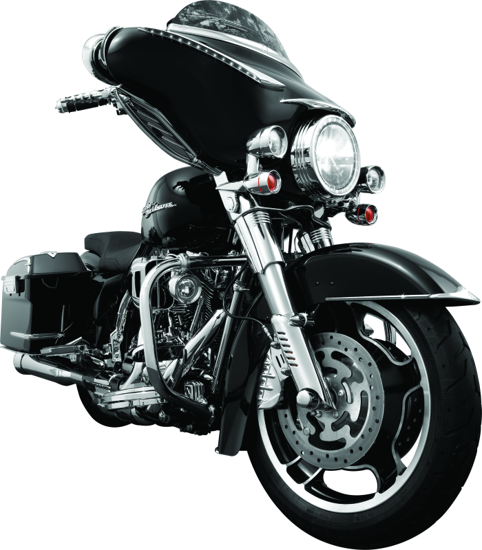 Kuryakyn Lower Leg Deflector Shields Chrome - 7768 For Harley Touring 2000-2013