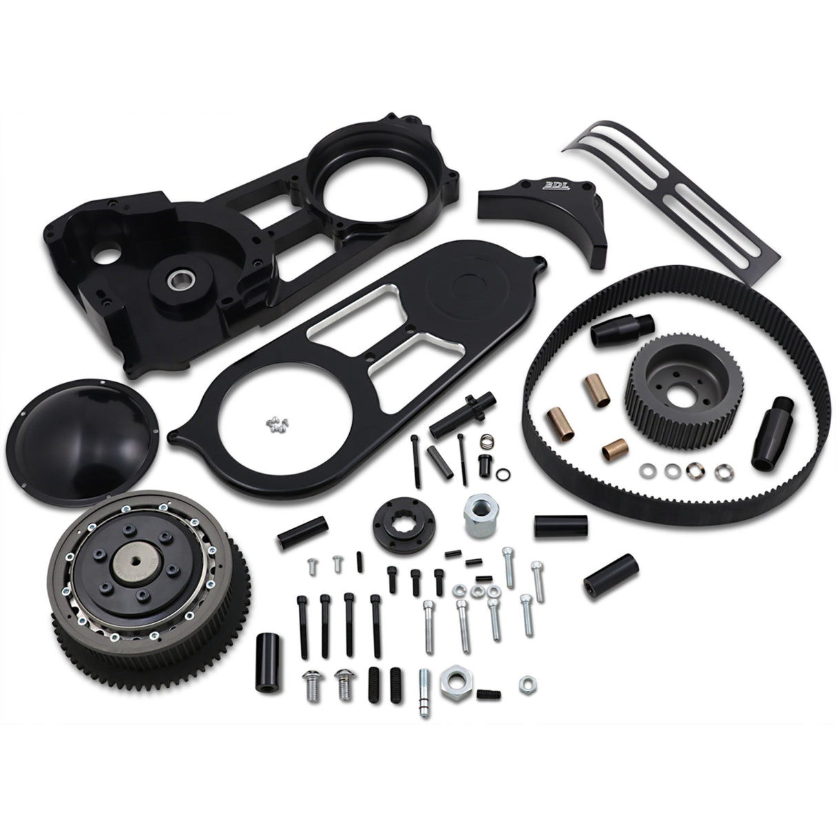 Belt Drives LTD. 2" Belt Drive Kit 2" Black - EVO-11S-2B For Harley Touring 1990-2006