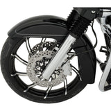 PERFORMANCE MACHINE (PM) 0201-2017 12047106SUPAJBP One-Piece Aluminum Wheel — Supra - Front - Dual Disc/with ABS - Platinum Cut™ - 21x3.5 - '08+ FL
