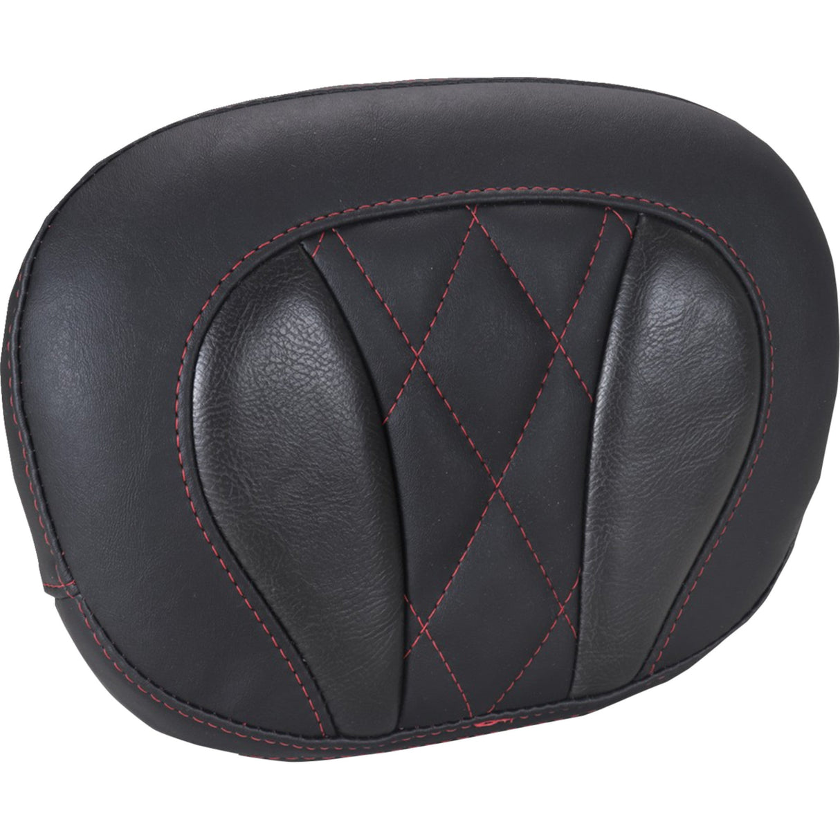 MUSTANG 0822-0646 88450DC Deluxe Sissy Bar Pad diamond - dark cherry stitch - flt/flh '23-'25