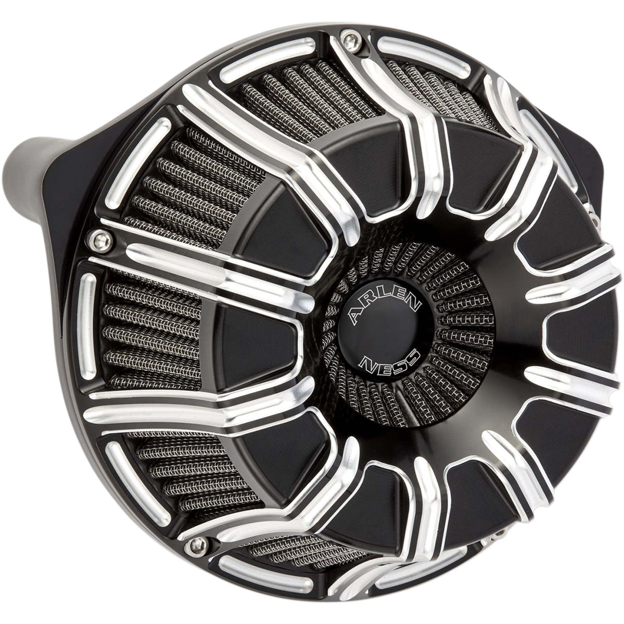 Arlen Ness Inverted Series Air Cleaner Kit — 10 Gauge Black - 18-947 For Harley Motorcycles 2017-2025