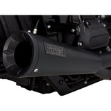 Vance & Hines 2-Into-1 Upsweep Exhaust System Black Stainless Steel - 47323 For Harley Softail 2018-2024