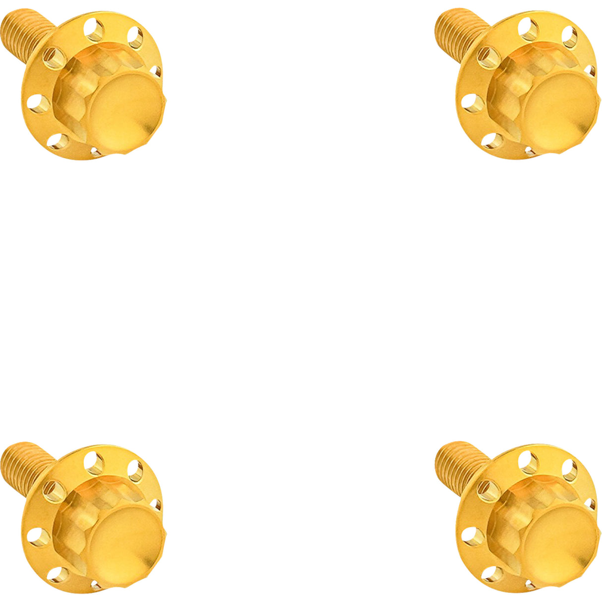 Arlen Ness 12-Point Windshield Bolt Kit Windshield Titanium 12-Point Gold - 300-841 For Harley Street Glide 2024-2026