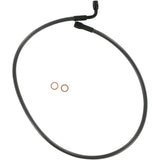 MAGNUM SHIELDING 1741-1687 47229 Alternate Length Designer Series Braided Non-ABS Front Upper Brake Line Kit - 10 mm/90° - 29" - Black Pearl