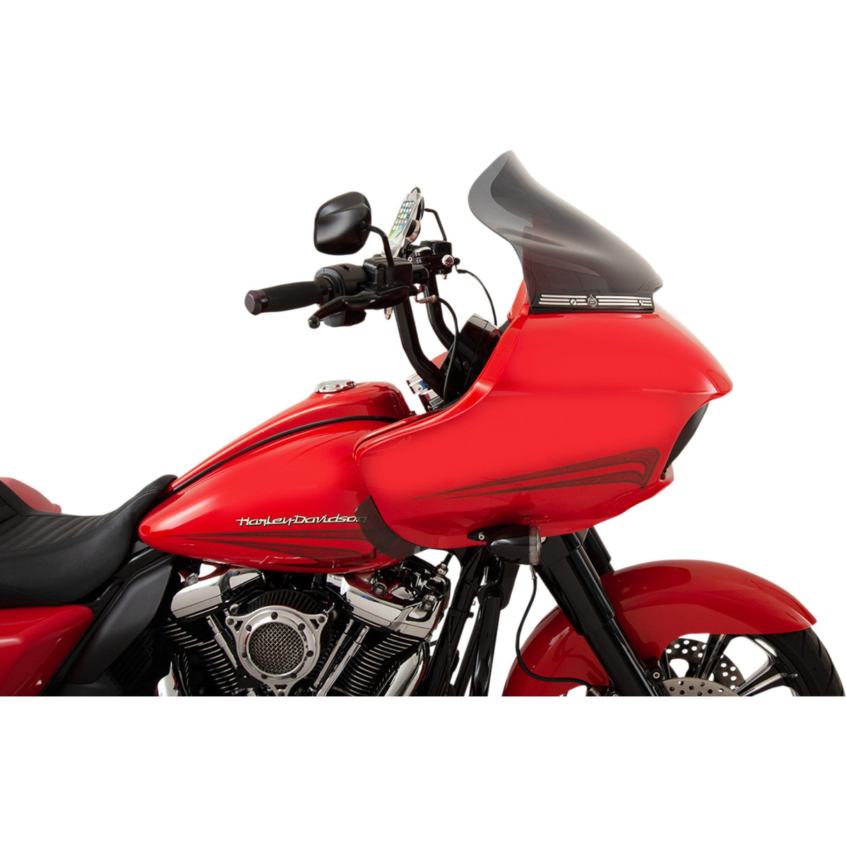 Klock Werks Sport Flare® Windshield 14" Dark Smoke - KWW-01-0317 For Harley Road Glide 2015-2025