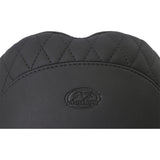 MUSTANG 0801-1171 75269 Tripper Fastback™ Seat for Yaffe Tank - Stitched w/Small Diamond-Stitched Inlays - Black