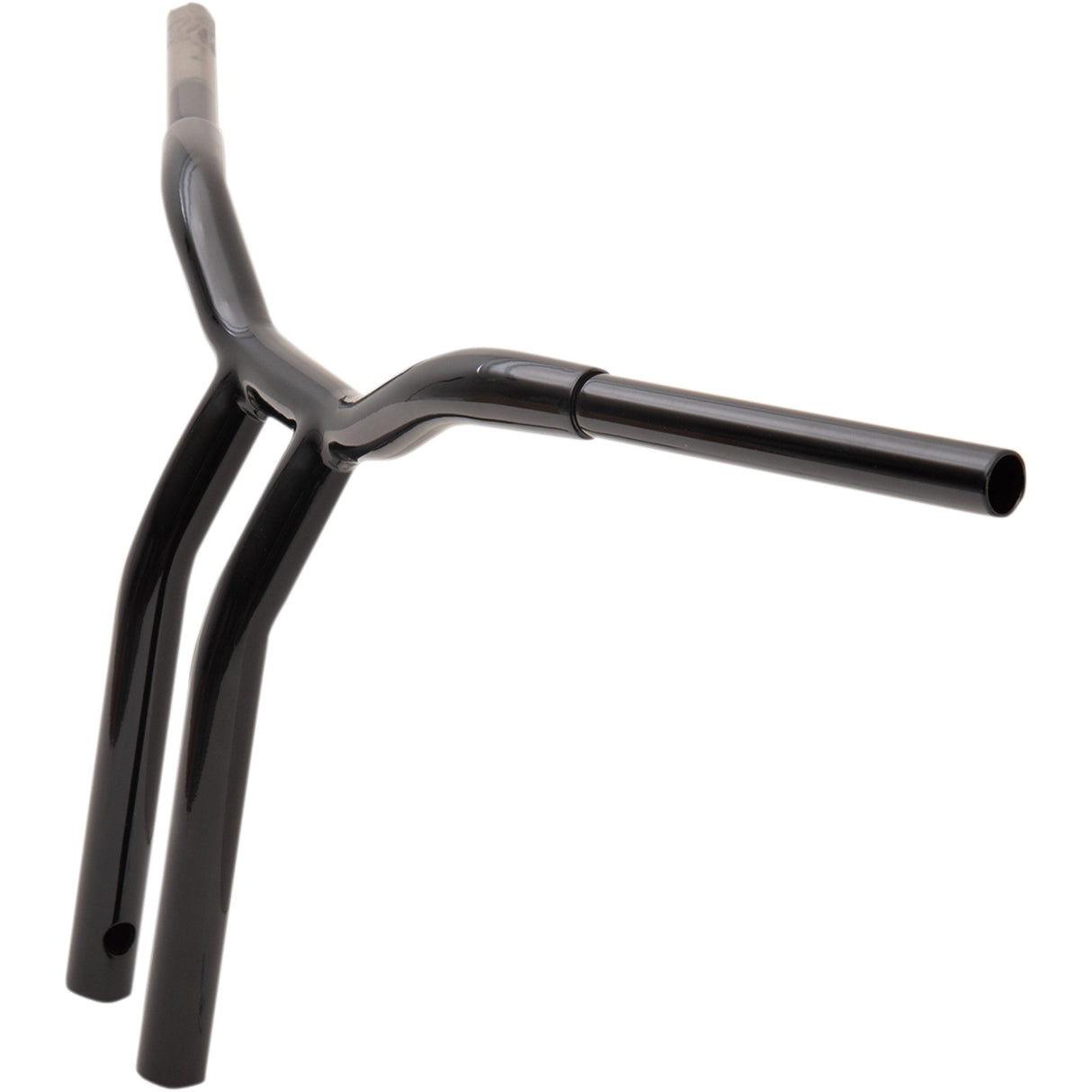 LA CHOPPERS 0601-4943 LA-7338-14B Kage Fighter Welded Bent-Riser Handlebar - One Piece - Bent - 14" - Black