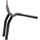 LA CHOPPERS 0601-4943 LA-7338-14B Kage Fighter Welded Bent-Riser Handlebar - One Piece - Bent - 14" - Black