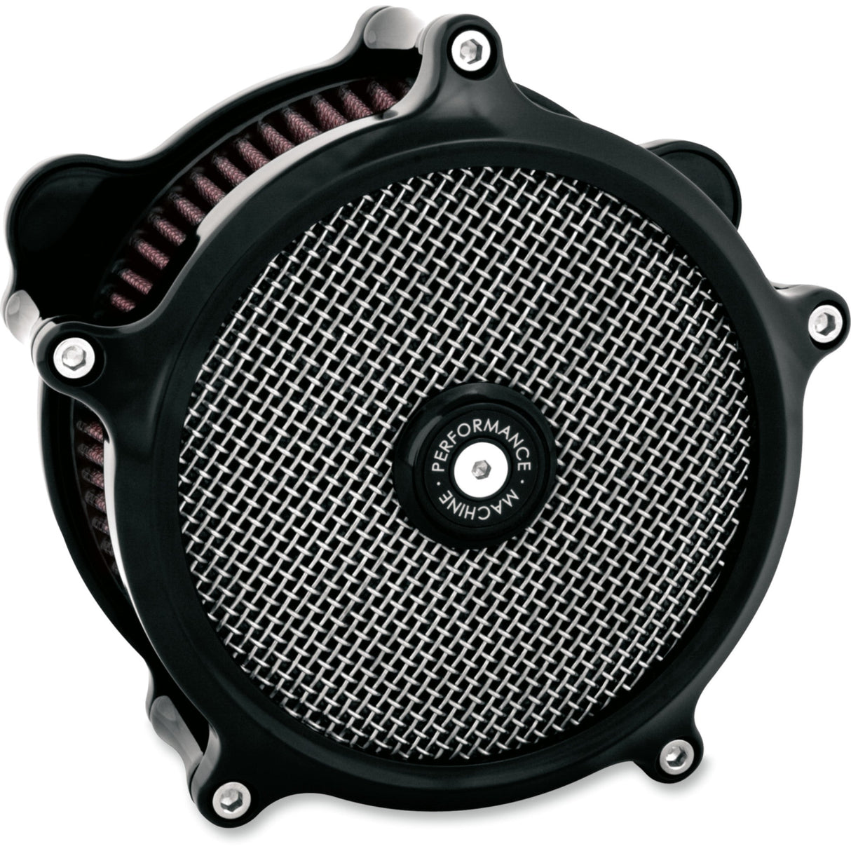 PERFORMANCE MACHINE (PM) 1010-3278 0206-2165-B Super Gas Air Cleaner Kit black
