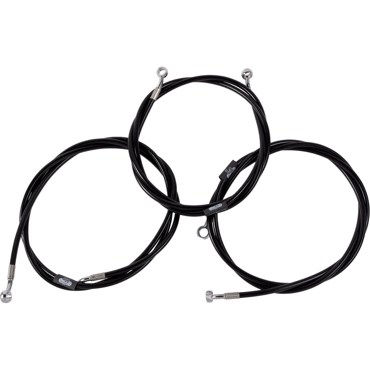 LA Choppers Brake Line Kit Black - LA-8059B19B For Harley Touring 2023-2026