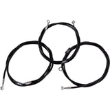 LA Choppers Brake Line Kit Black - LA-8059B19B For Harley Touring 2023-2026