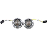 CUSTOM DYNAMICS 2020-1876 PB-BR-AW-JAE-CS ProBEAM® Bullet Ringz™ 1157 Front Turn Signals - Chrome - Smoke Lens