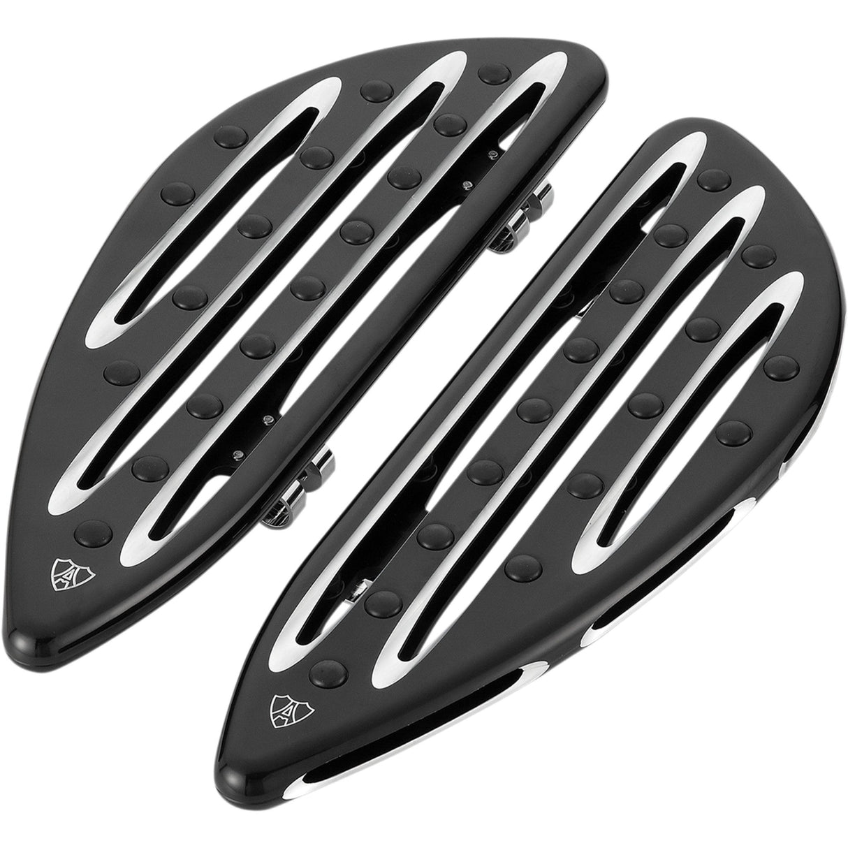 Arlen Ness Deep Cut Floorboards Driver Black - 06-833 For Harley Motorcycles 1980-2026