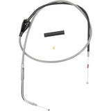 DRAG SPECIALTIES Stainless Braided Idle Cable