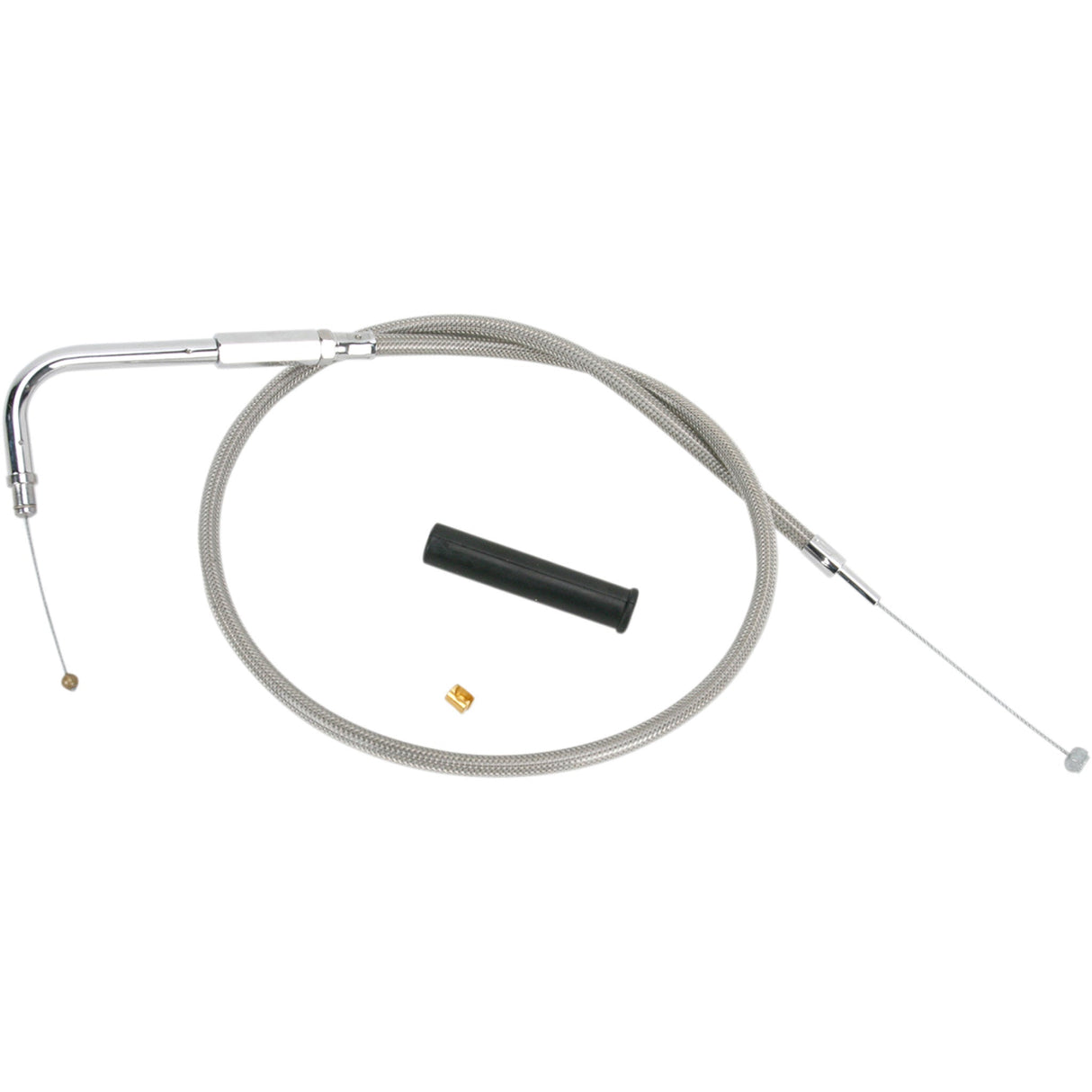 DRAG SPECIALTIES 0650-0286 Stainless Braided Throttle Cable 26-1/2"