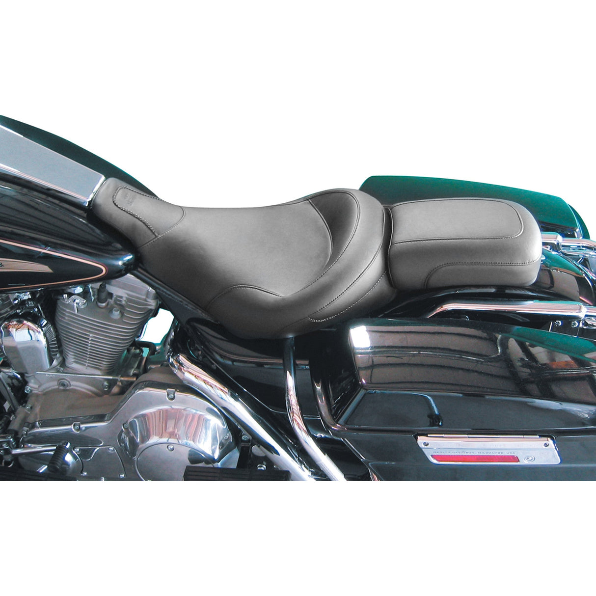 Mustang Solo Seat — Plain No Studs - 75353 For Harley Touring 1997-2007