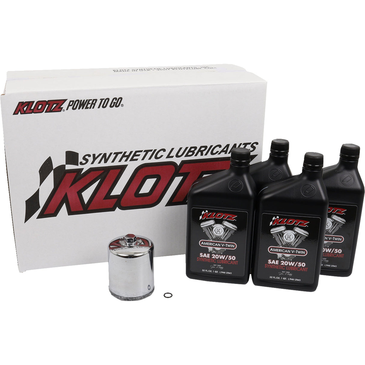Klotz OIL Oil Change Kit Sportster - KH-105 For Harley Sportster 1986-2022