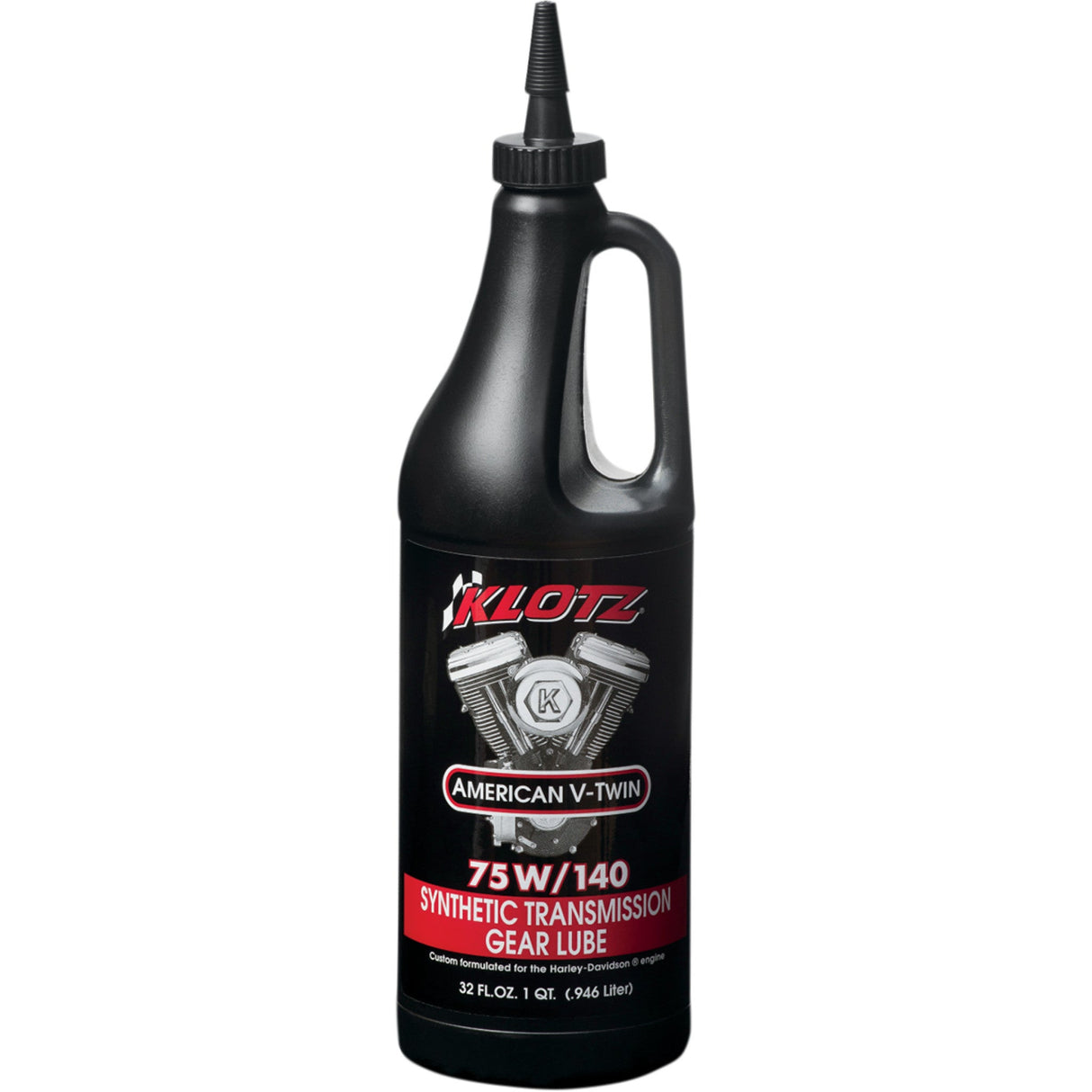 KLOTZ OIL KH-GL140 KH-GL140 American V-Twin Synthetic Transmission Gear Lube Big Twin Synthetic Transmission Lube - 75W-140 - 1 U.S. quart