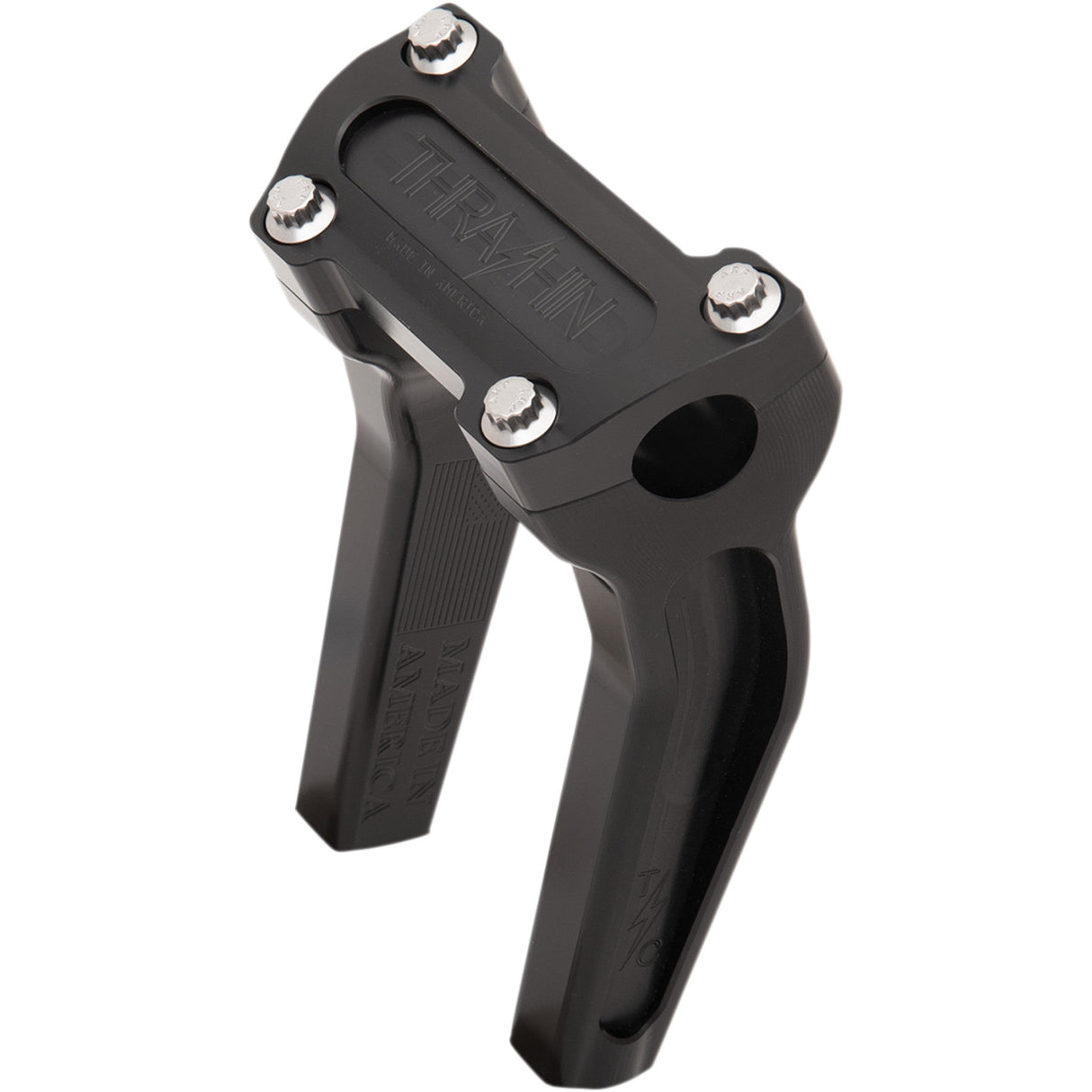 THRASHIN SUPPLY CO. 0602-1046 TSC-6525-1 Handlebar Riser - Risers - Pull Back - 6-1/2" - Black