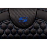 Saddlemen Honeycomb Roadsofa™ Seat Honeycomb Blue Stitch Extended Reach Without Backrest - 808-07B-19001 For Harley Touring 2008-2025