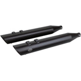 S&S Cycle Slash Cut Slip-On Mufflers Black M8 - 550-0696 For Harley Touring 2017-2026