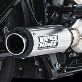 Vance & Hines 2-Into-1 Supersport Exhaust System Brushed Softail - 27337 For Harley Softail 2018-2025