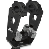 ROX SPEED FX 0602-0441 1R-P3SEK Elite Pivoting Handlebar Risers for 7/8" and 1-1/8" Handlebars Risers - Pivot - Elite - 3-1/2" - Black
