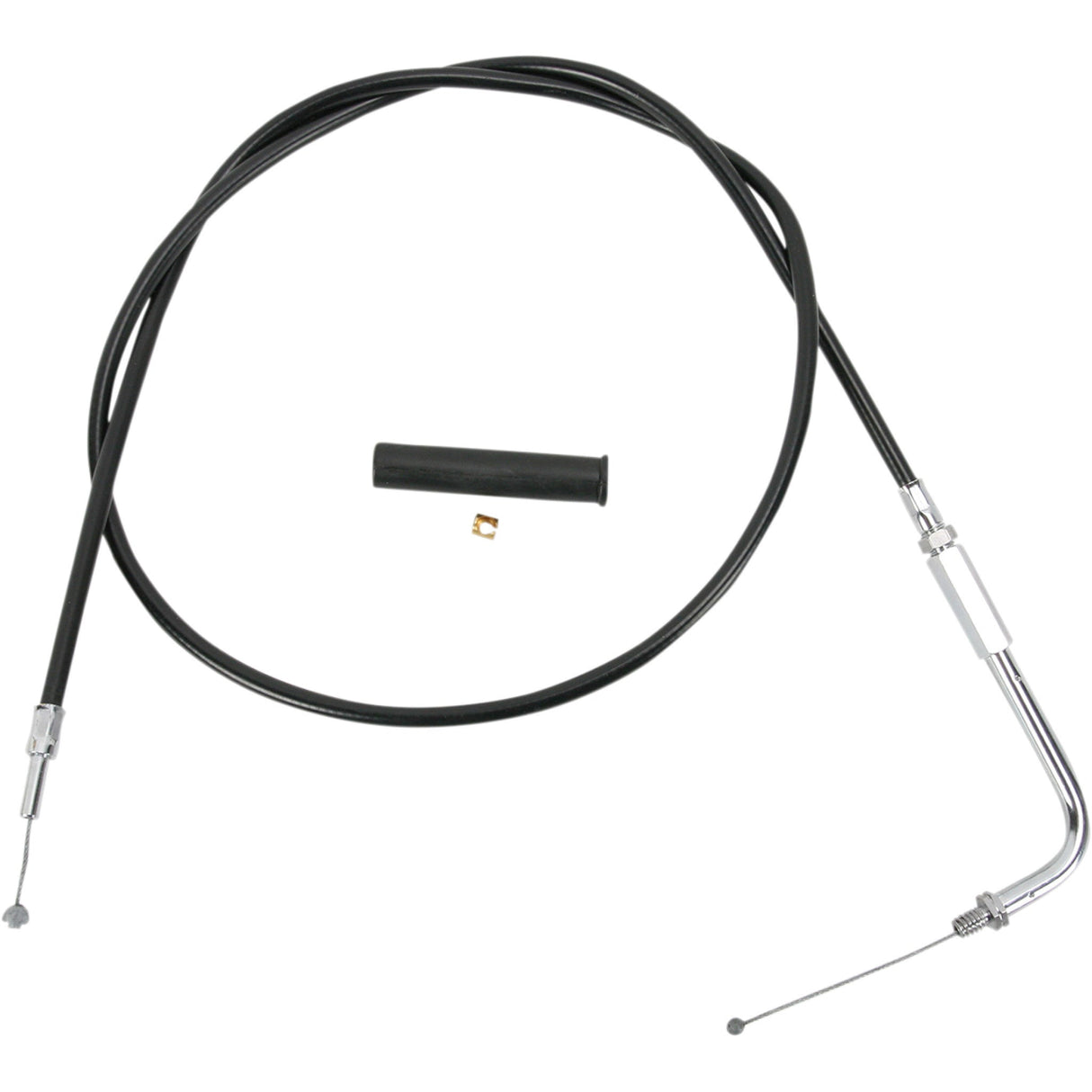 DRAG SPECIALTIES Black Vinyl Cable Throttle