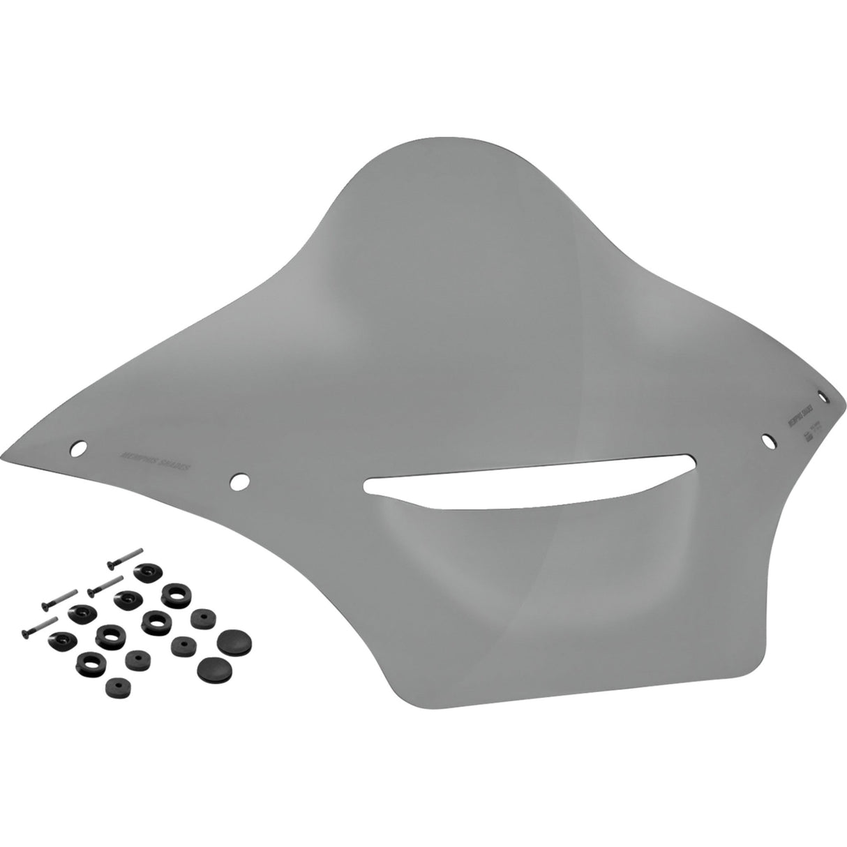 MEMPHIS SHADES 2310-1000 MBR101312 BRL Race Bubble Vented Windshield Vented Windshield - BRL Race Bubble - Black Smoke - FLTRX