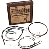 Burly Brand Complete Cable Kit - B30-1123 For Harley Dyna Wide Glide / Street Bob / Super Glide Custom / Switchback 2012-2017