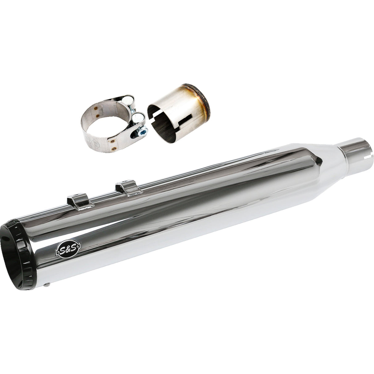 S&S CYCLE 1801-1850 550-1142 2-into-1 4-1/2" Swindler Muffler Kit chrome - m8 touring