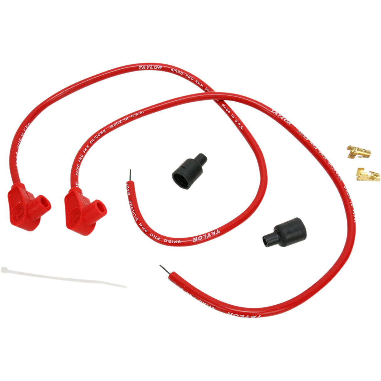 SUMAX DS-242032 76281 Universal Spark Plug Wire Kit Spark Plug Wire - 90° - Red - Universal