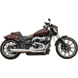 S&s Cycle Superstreet 2-Into-1 Exhaust System - 550-0847B For Harley Softail 2018-2022