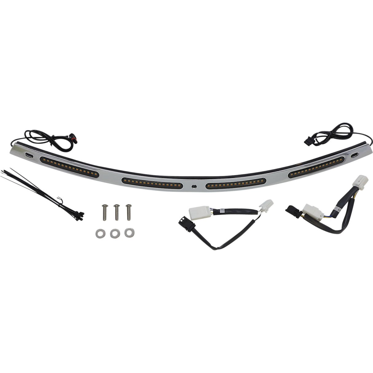 CUSTOM DYNAMICS 2040-2825 CD-WT2-01-C Genesis® 4 Dynamic LED Batwing Windshield Trim - Chrome