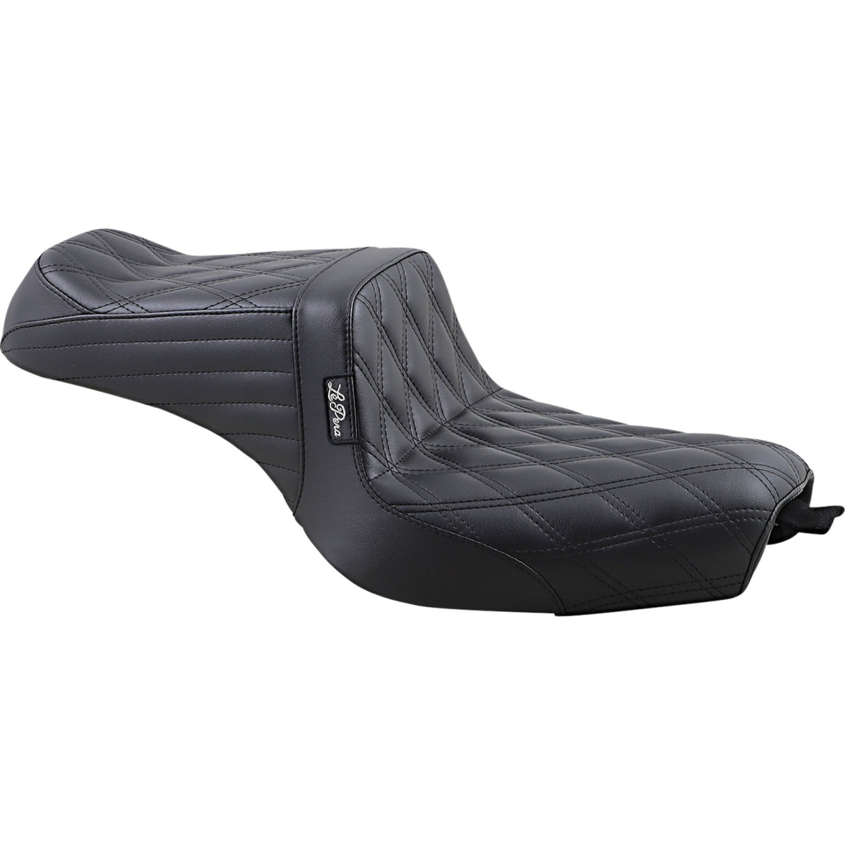 LePera Tailwhip Seat Double Diamond Black - LK-586DD For Harley Sportster 2010-2022