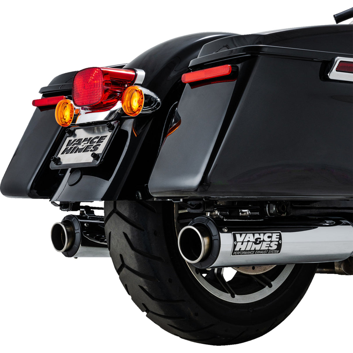 Vance & Hines Supersport Slip-On Mufflers Chrome Touring - 16721 For Harley Touring 2017-2026