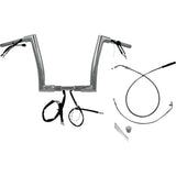 FAT Baggers INC. 1-1/2" EZ Install Flat Top Handlebar 12" Chrome - 649912 For Harley Road Glide 2023-2026