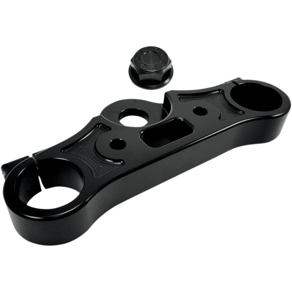 JOKER MACHINE 0408-0295 10-330B Upper Triple Tree - Black Anodized - '08-'16 FXD
