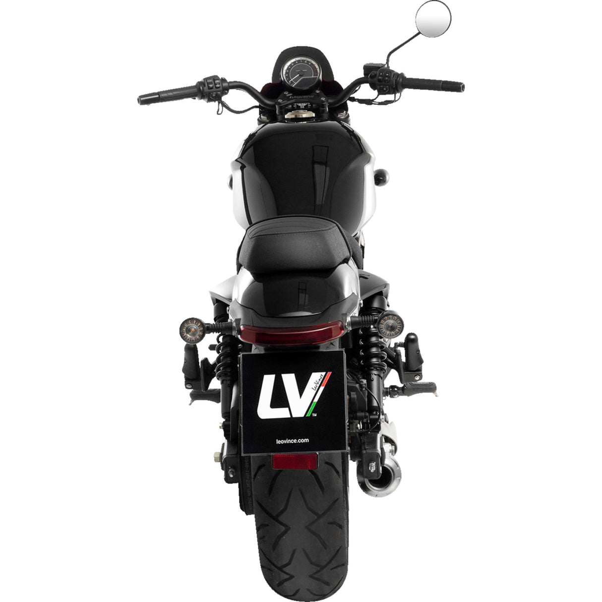 LEOVINCE 1811-5026 15012BU Classic Racer Slip-On Muffler black - claibro 700