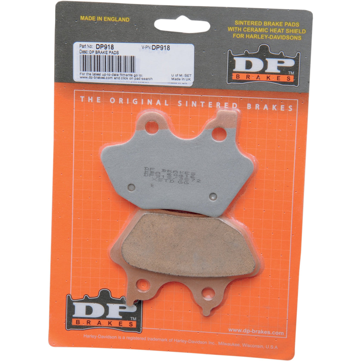 DP Brakes Sintered Metal Harley Buell Brake Pads For Harley Motorcycles 2000-2004